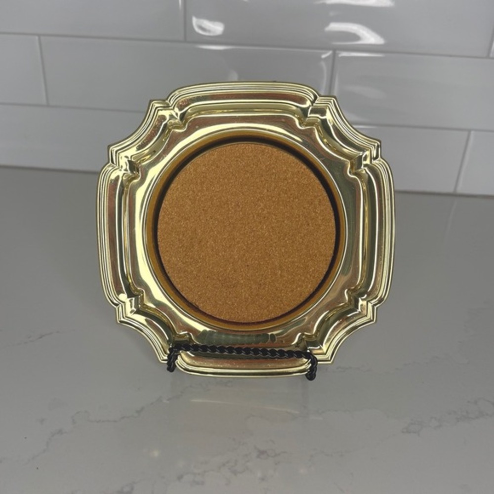 Baldwin‎ Brass 7" Bottle Coaster with Removable Cork Center